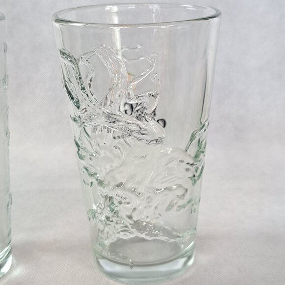 Set of Two Angry Orchard 3D Embossed Hard Cider Pint Beer Glass - Picture 2 of 6